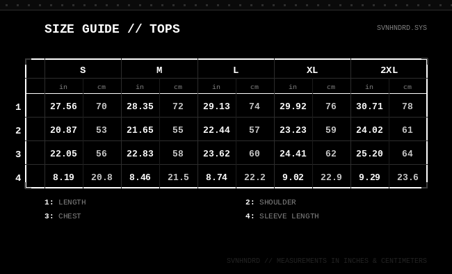 Size Guide